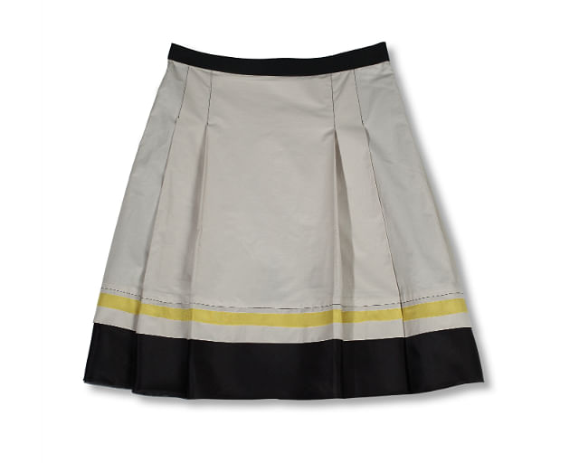 fab finds Jil Sander Gibo sand pleated skirt $1,160